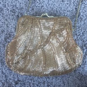 Gold beaded vintage La Regale purse